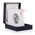 Broșă Argint 925 Fundiță Stilizată -  Marcasite
