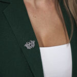 Broșă Argint 925 Fluturaș - Onyx - imagine 3