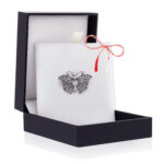 Broșă Argint 925 Fluturaș - Smoky Quartz