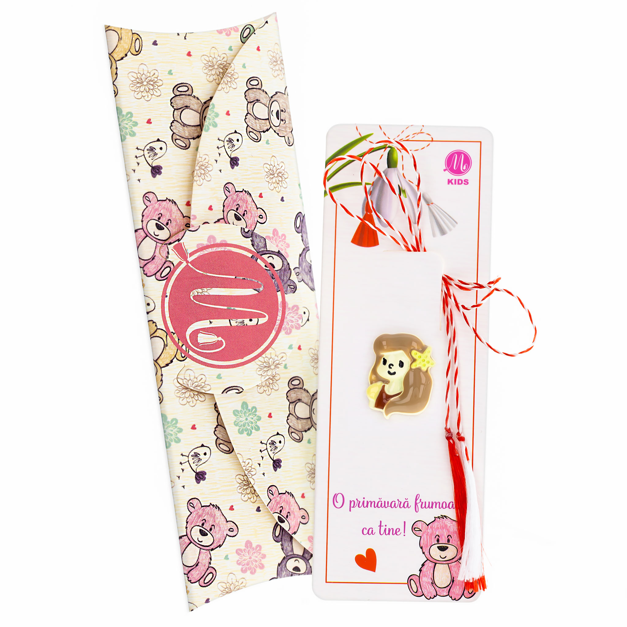 Joy-082 Broșă Pin Mărțișor Copii - Sirenă cu Steluță Galbenă - imagine 1