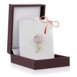 Broșă Pin Premium Gold Plated - Trandafir Lila