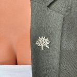 Broșă Pin Premium Gold Plated - Copacul Vieții cu Pietricele - imagine 3