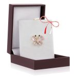 Broșă Pin Premium Gold Plated - Fluturaș cu Aripioare Roz