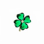 Broșă Pin Premium Gold Plated - Trifoiaș - imagine 2