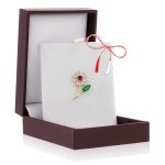 Broșă Pin Premium Gold Plated - Floricică Delicată