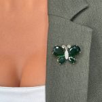 Broșă PREMIUM Gold Plated - Fluture Zburător - imagine 3