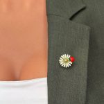 Broșă STAR Floricică cu Buburuză - imagine 3