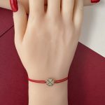 Brățară Mărțișor Iris Gold Plated Trifoi - imagine 2