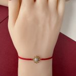 Brățară Mărțișor Iris Gold Plated Floricică - imagine 2