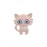 Broșă Pin Mărțișor Copii - Pisicuță Roz cu Inimioară - imagine 2