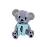 Broșă Pin Mărțișor Copii - Ursuleț Gri cu Fundiță - imagine 2