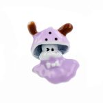 Broșă Pin Mărțișor Copii - Animăluț cu Hainuță Mov - imagine 2