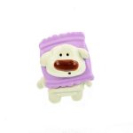 Broșă Pin Mărțișor Copii - Cățeluș cu Guler Mov - imagine 2