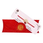 Brățară Roșie Shiny Gold Plated - Trifoi cu Buburuză