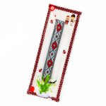 Brățară Textilă - Model Gri și Roșu - imagine 2