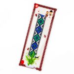 Brățară Textilă - Model Romburi Albastre - imagine 2