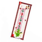 Brățară Textilă - Model Flori Roșii - imagine 2