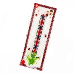 Brățară Textilă - Model Verde și Roșu - imagine 2