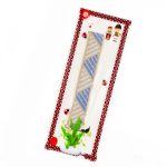 Brățară Textilă - Model Linii Albastre și Albe - imagine 2