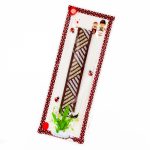 Brățară Textilă - Model Linii Aurii și Albe - imagine 2