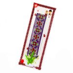 Brățară Textilă - Model Tradițional Roșu și Verde - imagine 2