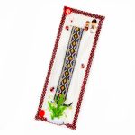 Brățară Textilă - Model Albastru și Portocaliu - imagine 2