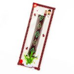 Brățară Textilă - Model Verde și Bej - imagine 2