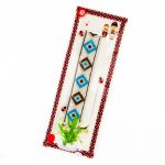 Brățară Textilă - Model Maro și Albastru - imagine 2