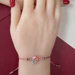 Brățară Zalia Floricică Portocalie - imagine 3