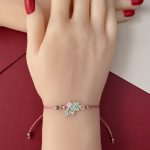 Brățară Zalia Floricică Verde - imagine 3