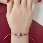 Brățară Zalia Floricică Roșie - imagine 3