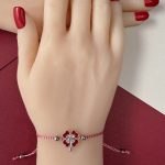 Brățară Zalia Trifoi Roșu - imagine 3