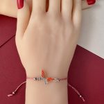 Brățară Zalia Fluturaș cu Aripi Portocalii - imagine 3