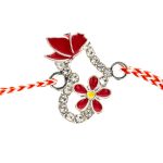 Brățară Zalia Inimioară cu Fluturaș și Floricică - imagine 2