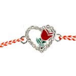 Brățară Zalia Inimioara cu Trandafir - imagine 2