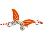 Brățară Zalia Fluturaș cu Aripi Portocalii - imagine 2