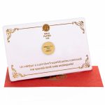 Broșă Pin Personalizată Gold Plated 24K - ”Mesajul tău aici” - imagine 2