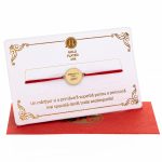 Brățară Personalizată Banuț Mat Gold Plated 24K - ”Mesajul tău aici” - imagine 3