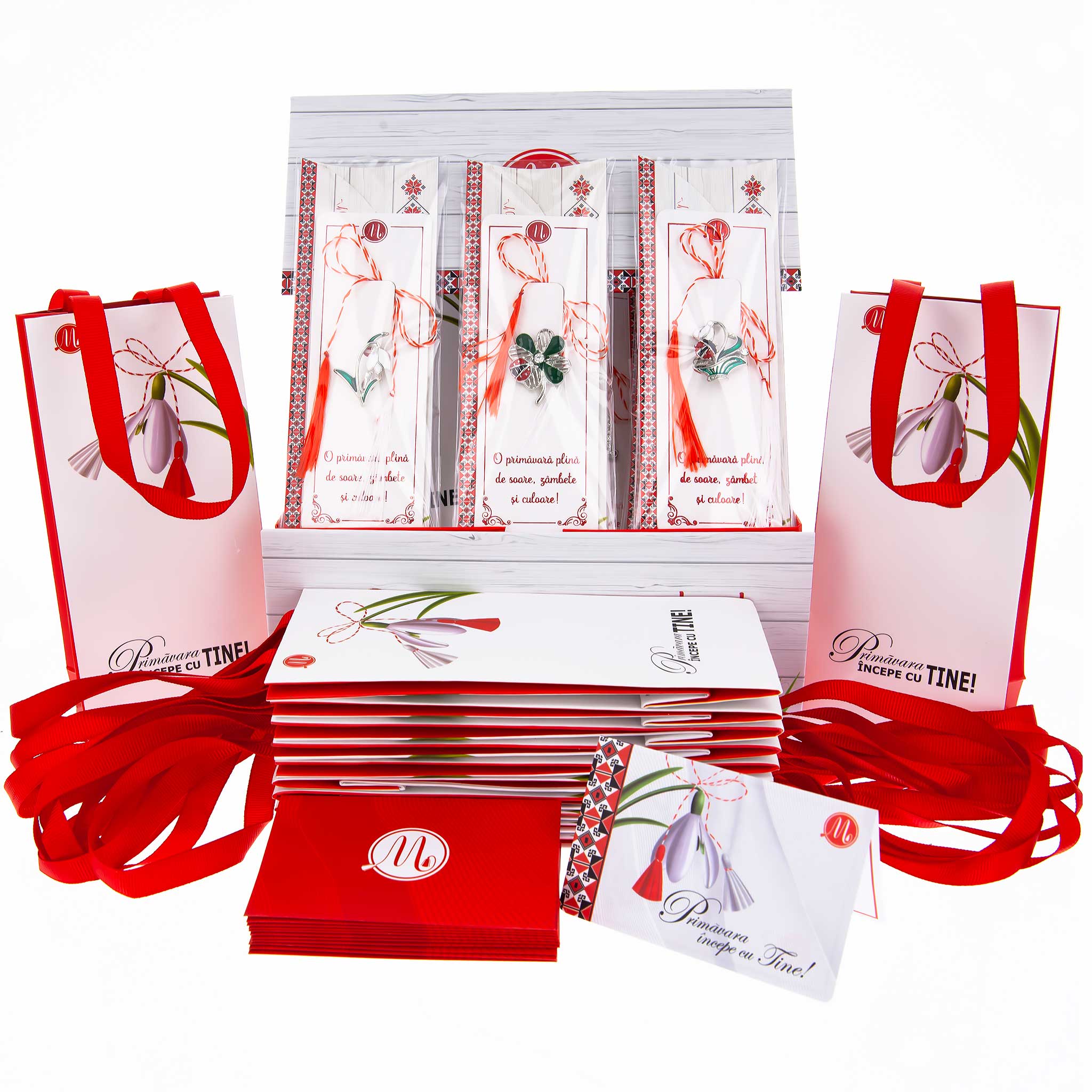 BOX-007-BROSA-ZALIA Box Mărțișoare 12 buc. - Broșă Zalia - imagine 1