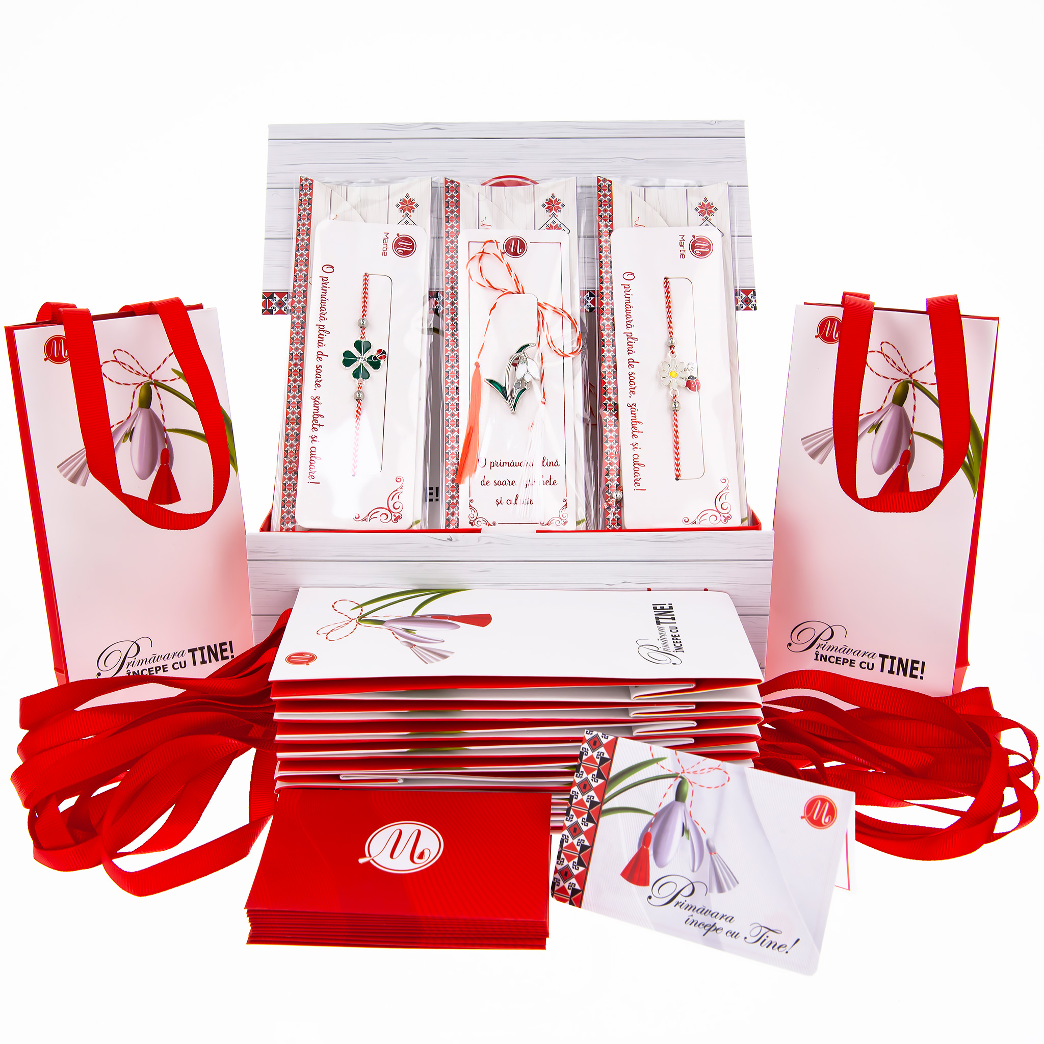 BOX-009-ZALIA-COMBINAT Box Mărțișoare 12 buc. - Broșă-Brățară Zalia - imagine 1