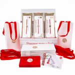 Box Mărțișoare 12 buc. - Brățară Red Gold Plated - Iris Cristal