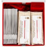 Box Mărțișoare 12 buc. - Brățară Red Gold Plated - Cristal White - imagine 2