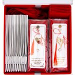 Box Mărțișoare 12 buc. - Broșă Gold Plated Alpha - imagine 2