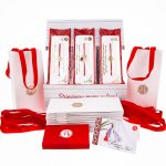 Box Mărțișoare 12 buc. - Brățară Red Gold Plated Alpha