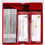 Box Mărțișoare 12 buc. - Brățară Alb-Roșu Gold Plated Alpha - imagine 2