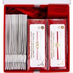 Box Mărțișoare 12 buc. - Brățară Red, Alb-Roșu Gold Plated Alpha - imagine 2