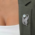 Broșă Argint 925 Model Floare – Marcasite - imagine 3