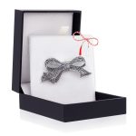 Broșă Argint 925 Fundă – Marcasite