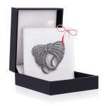 Broșă Argint 925 Fundă Design Silizat – Marcasite