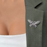 Broșă Argint 925 Model Fluture – Marcasite - imagine 3